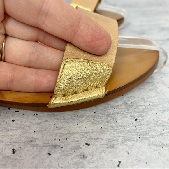 Rachel Zoe tan & gold leather strappy sandal 6.5 - Picture 3 of 12